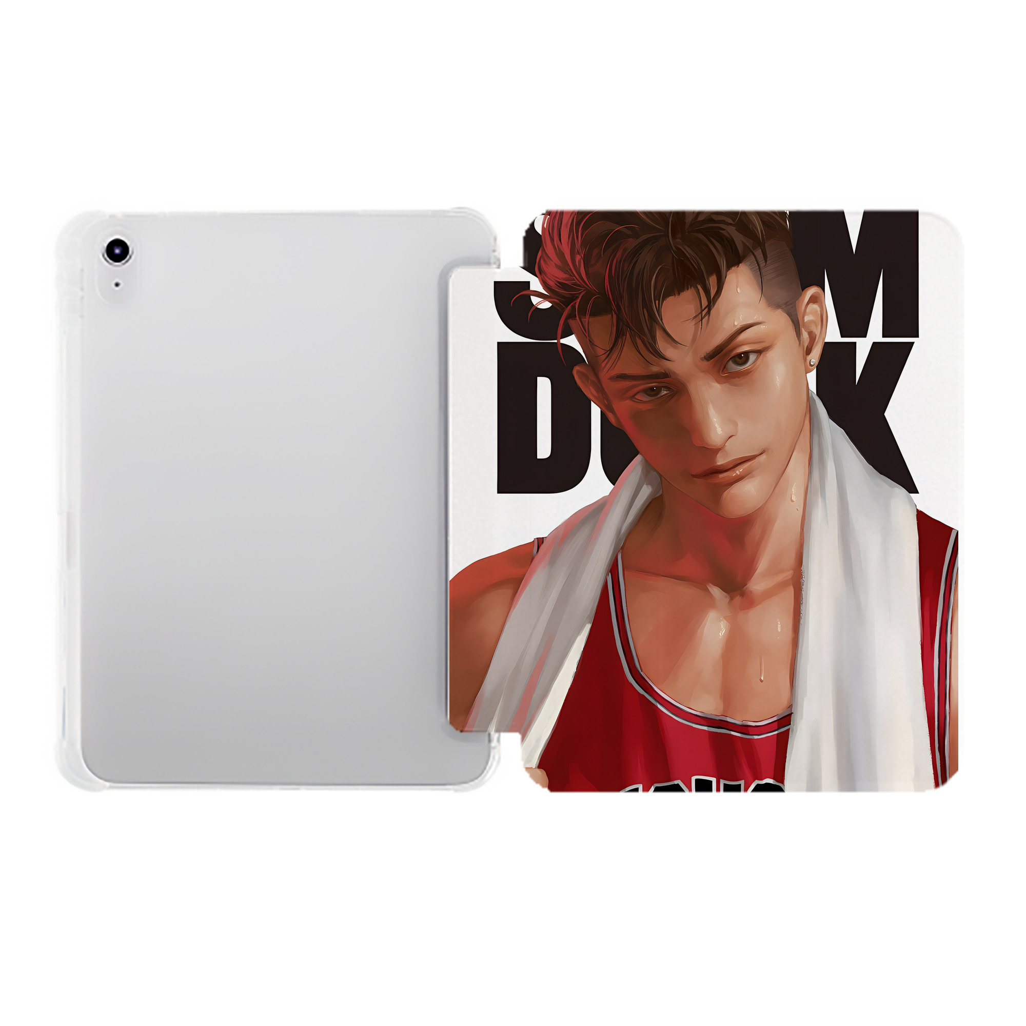 （画像用） SLAM DUNK／スラムダンク IPad ケース ペン収納付き 三つ折りスタンド PUレザー×シリコン 対応機種9.5/10.5/10.9インチ